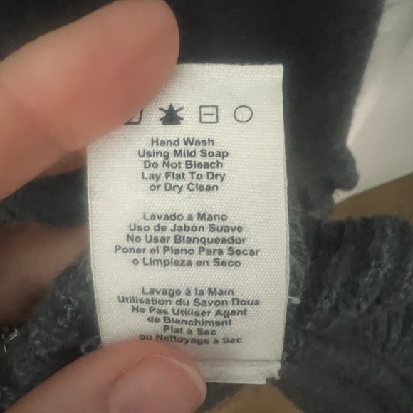 Ugg Jacey Turtleneck Ruffle Gray Sweater Turtleneck Poncho - Picture 6 of 8